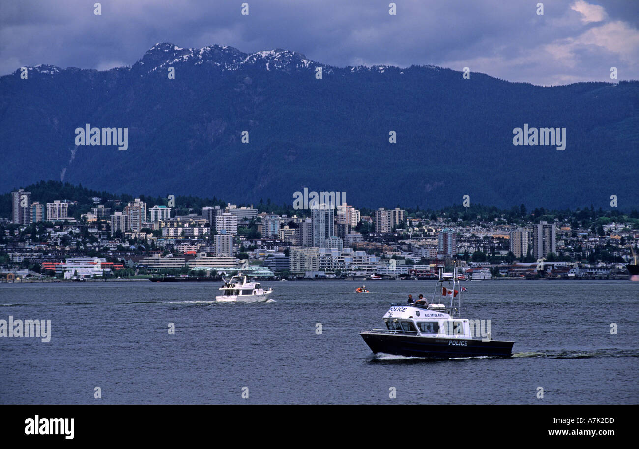North Vancouver looking across Burrard Inlet Stock Photo - Alamy