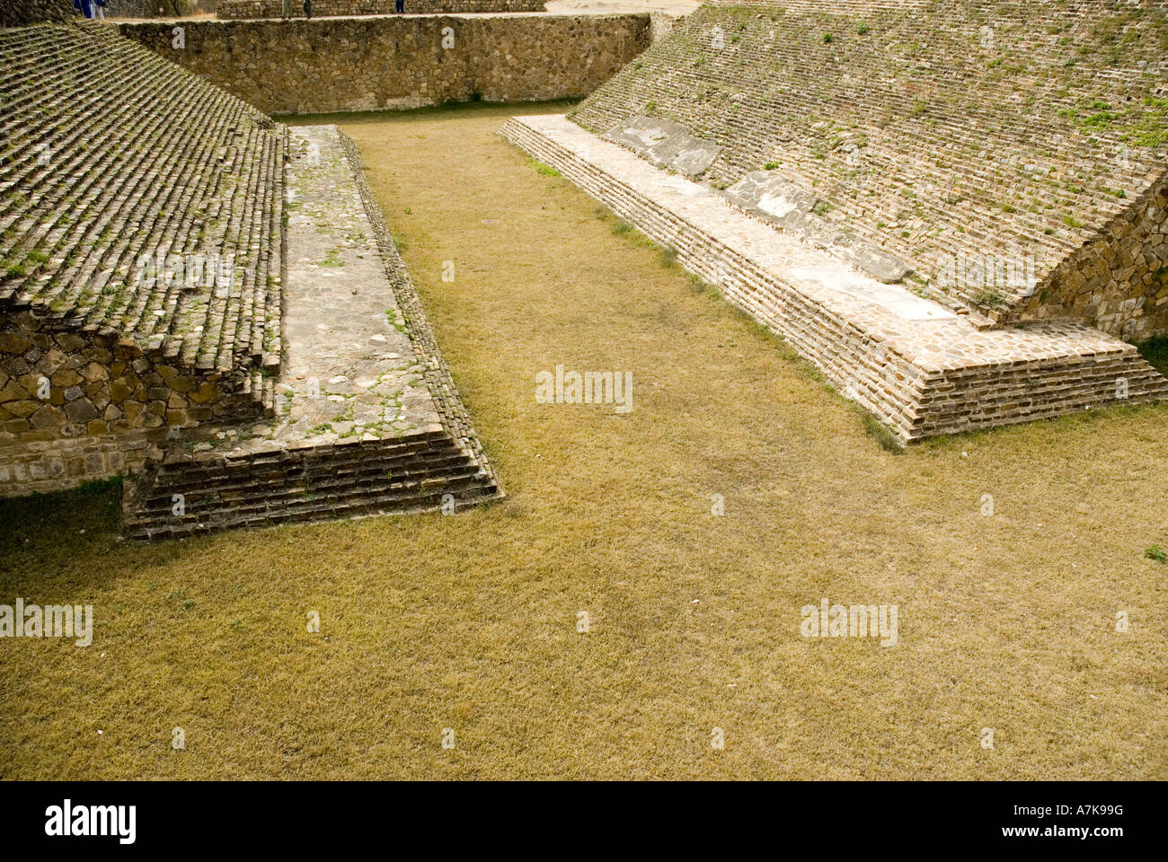 ball court Monte alban UNESCO World Heritage Site Oaxaca Mexico