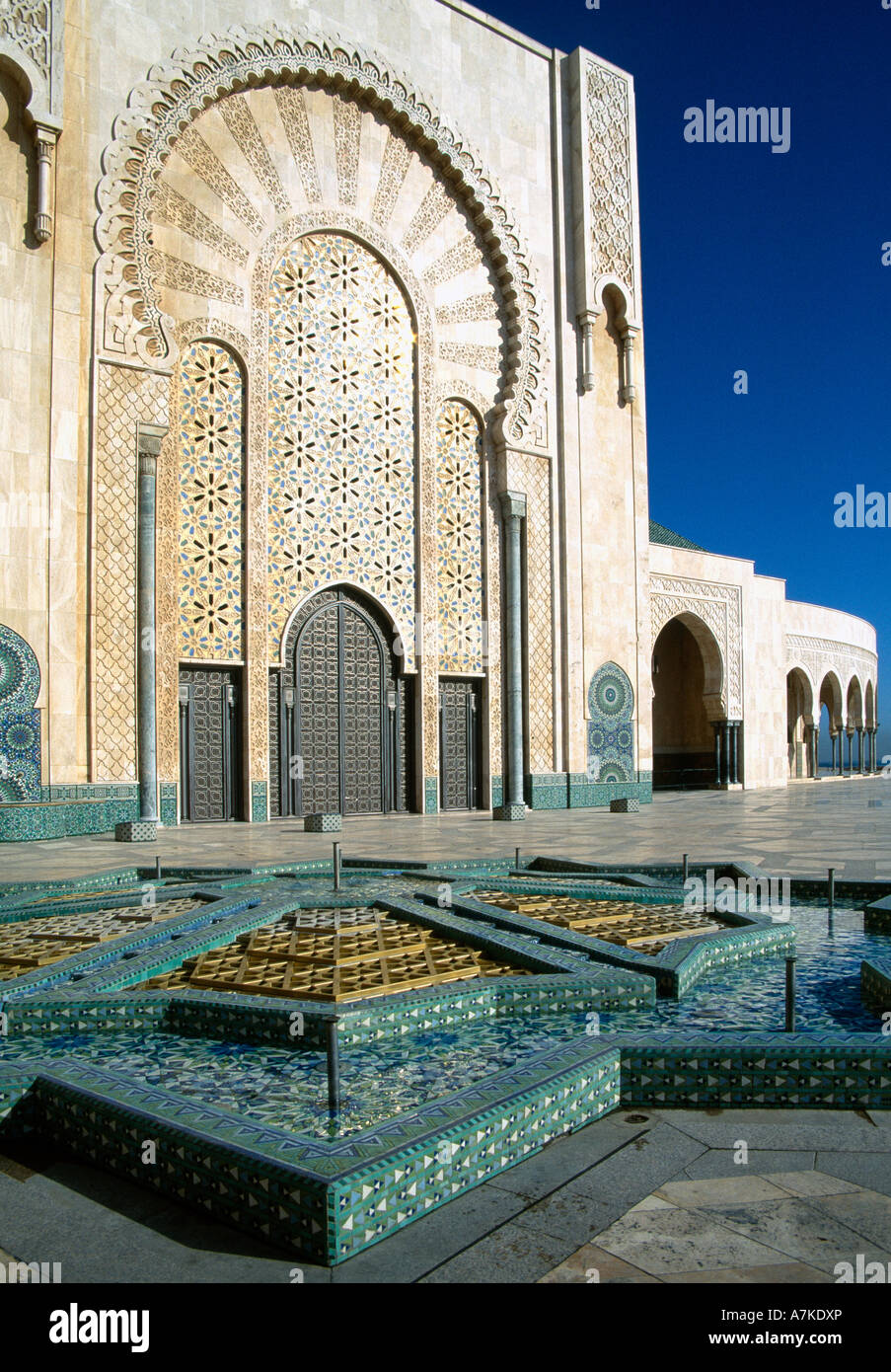 Hassan II Mosque. Casablanca. 1986. Architect: Michel Pinseau Stock Photo