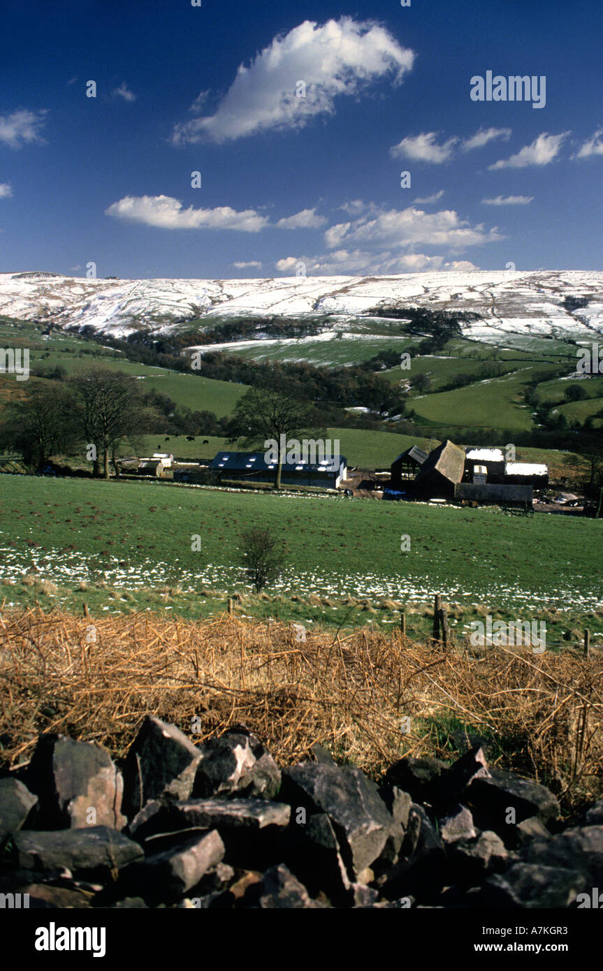 Farm On The Staffordshire Moorlands England Stock Photo Alamy