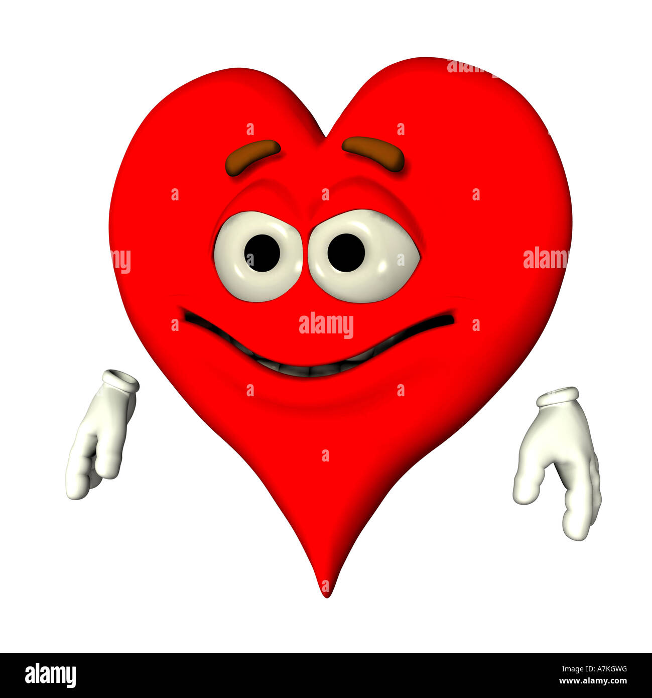 heart smiley Stock Photo