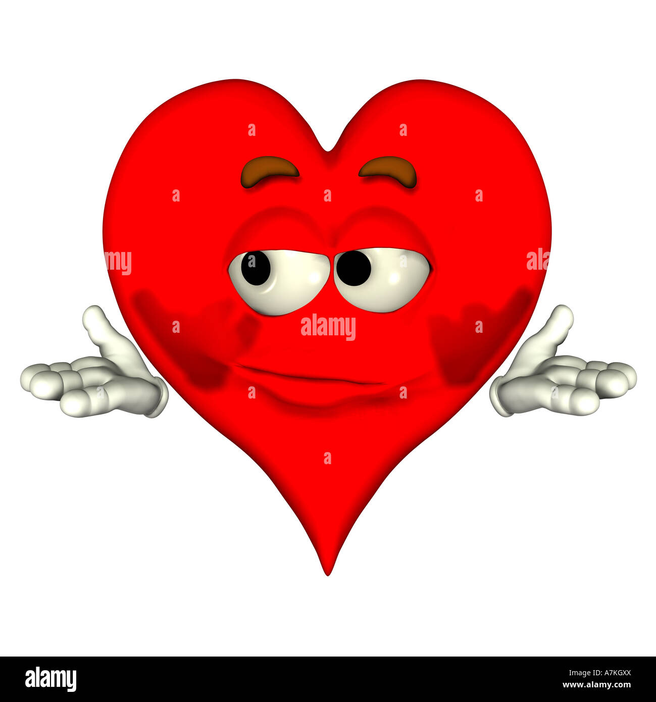 heart smiley Stock Photo