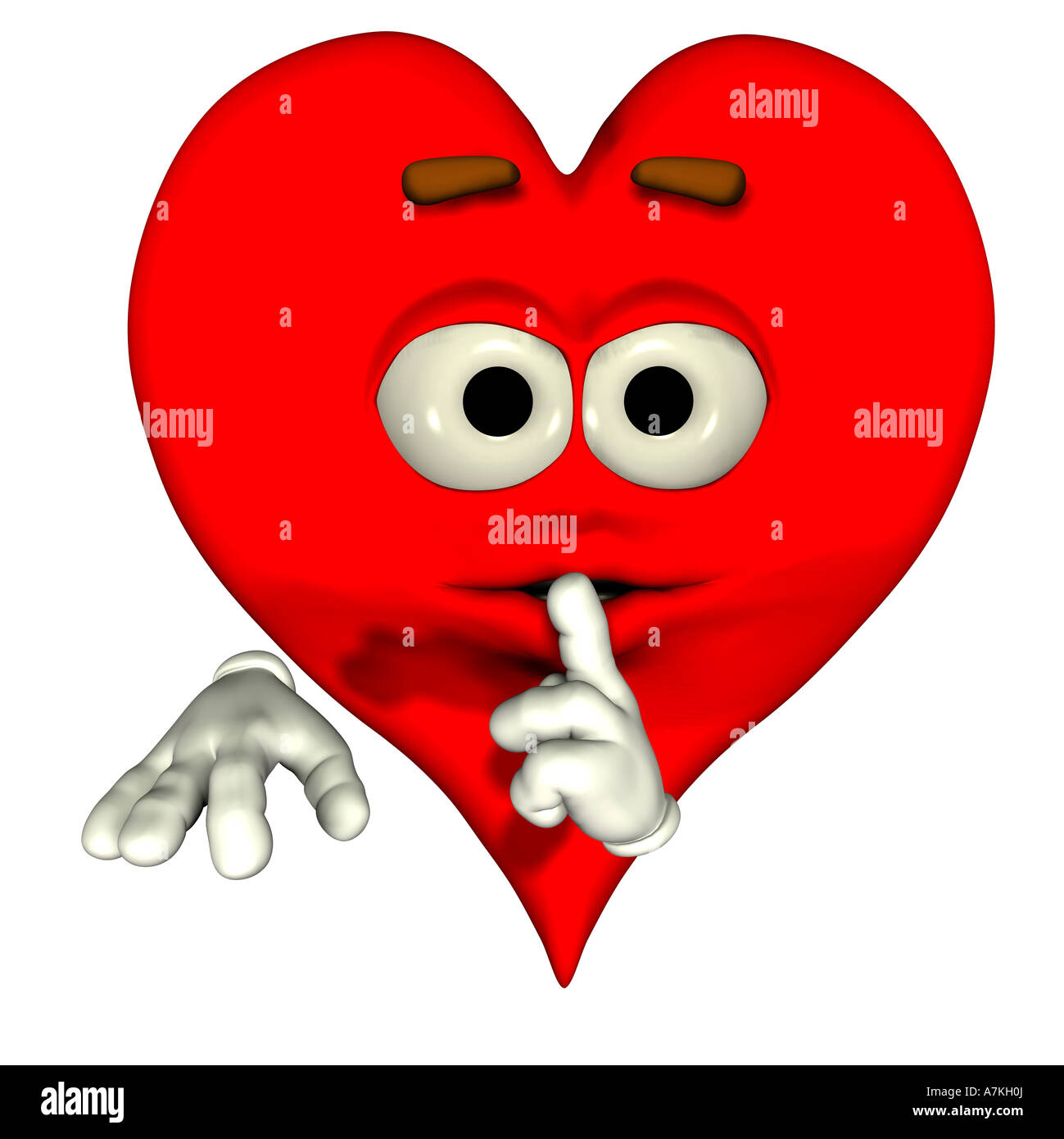 heart smiley Stock Photo