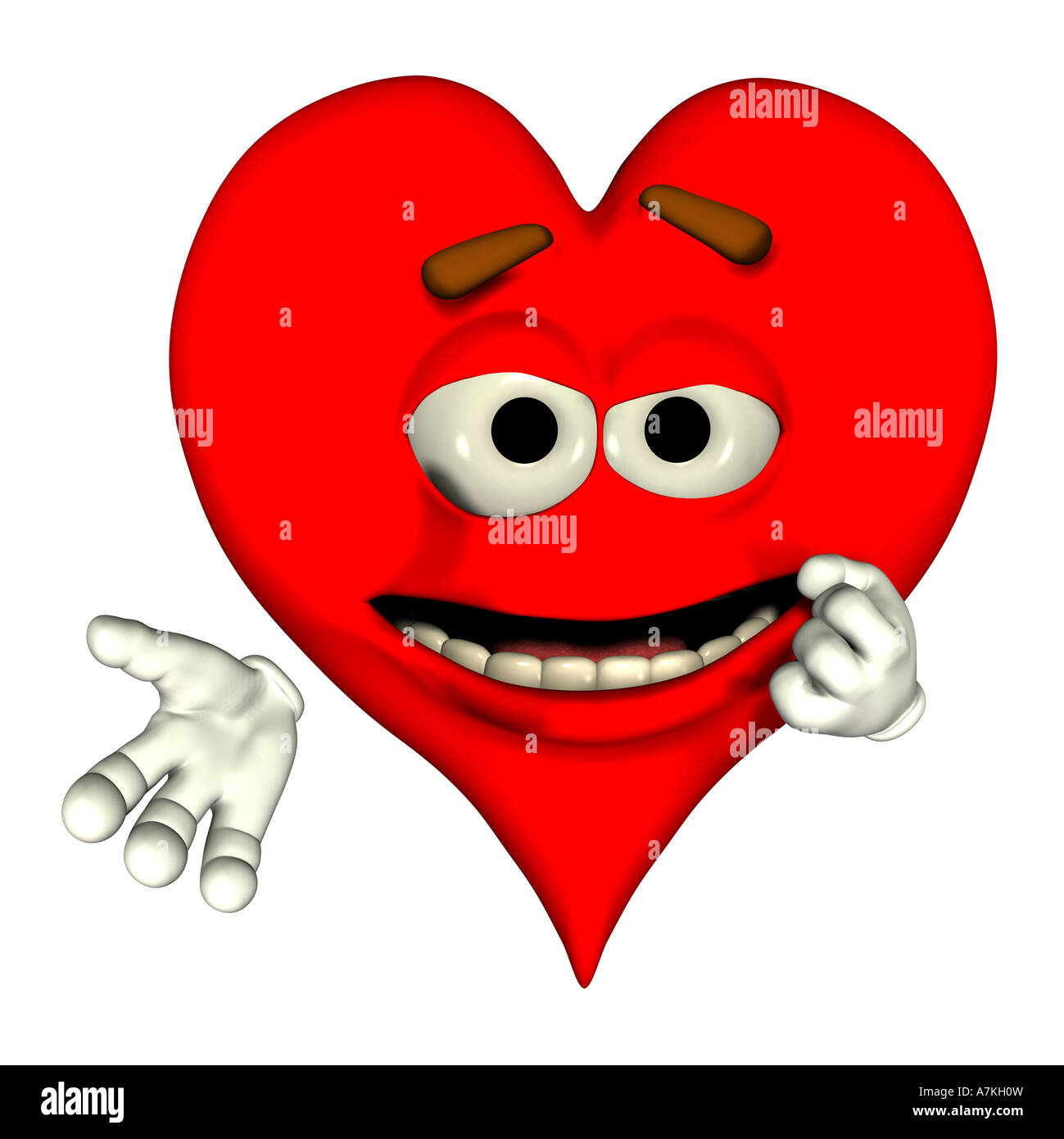 heart smiley Stock Photo