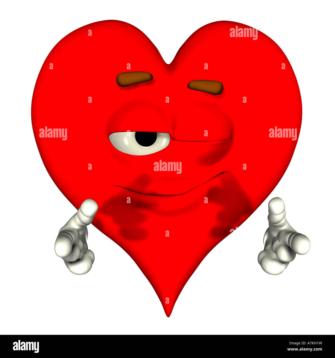 heart smiley Stock Photo