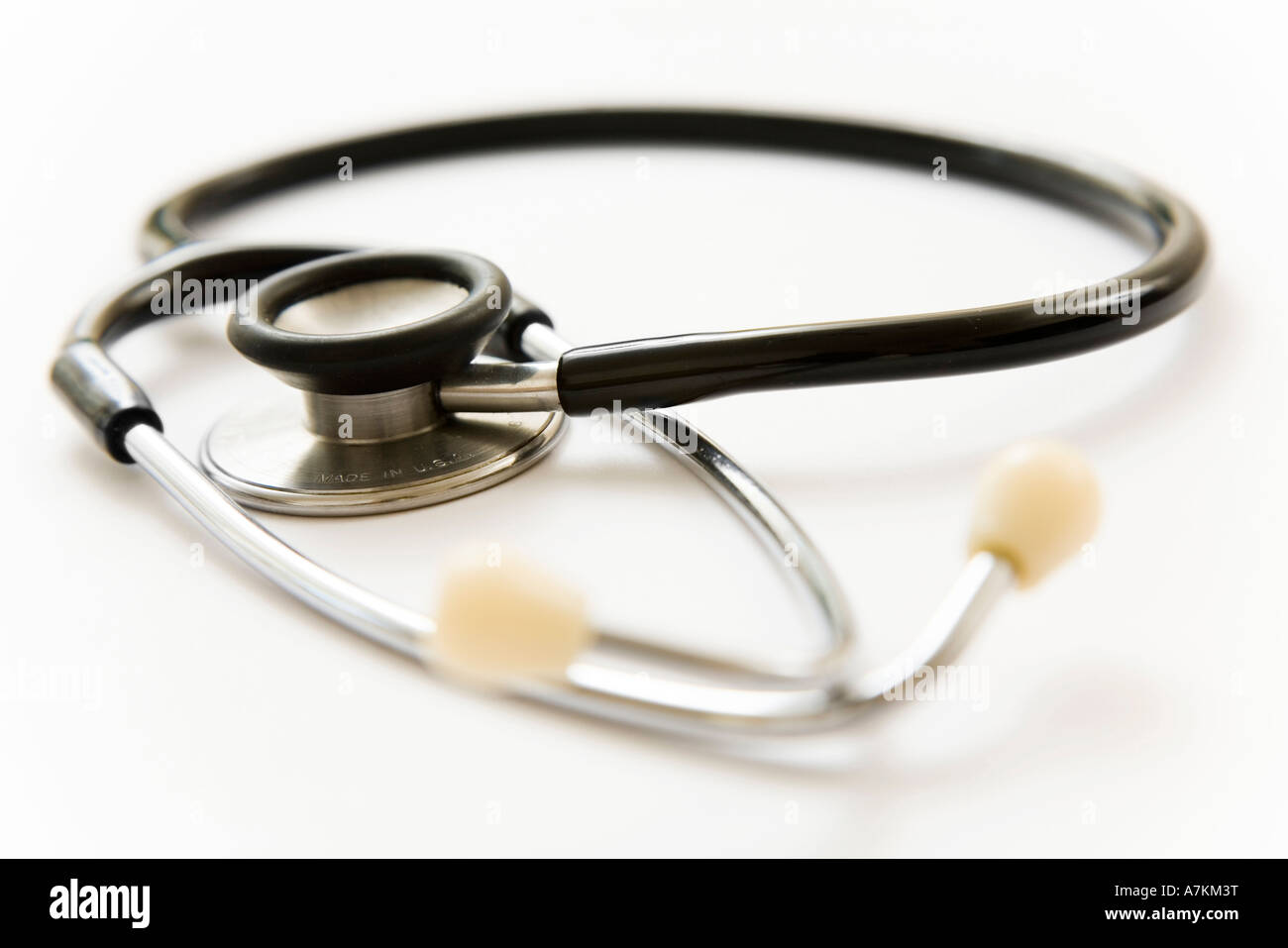Doctor's stethoscope isolated on white Stock Photo Alamy
