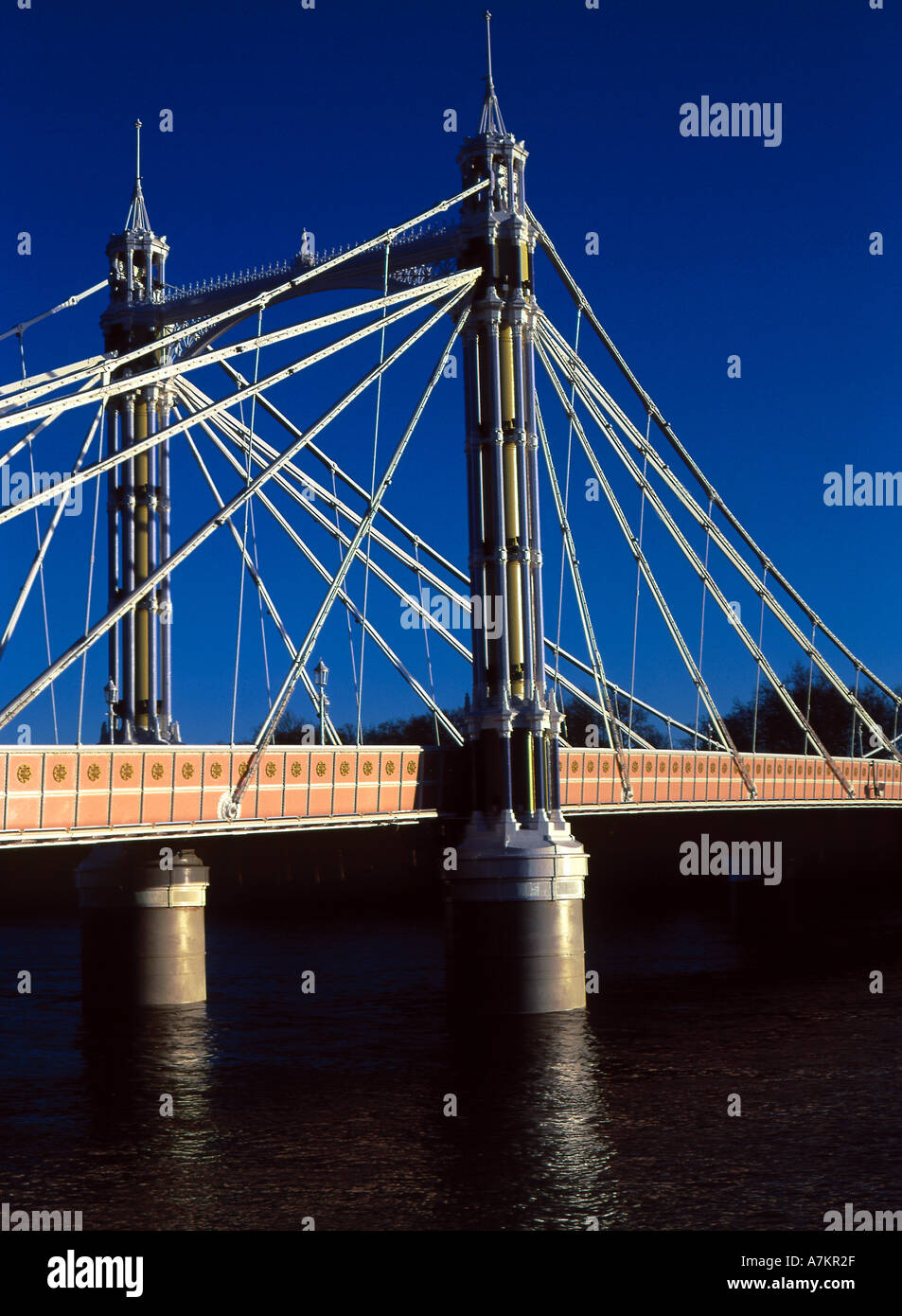 Albert Bridge London Stock Photo Alamy