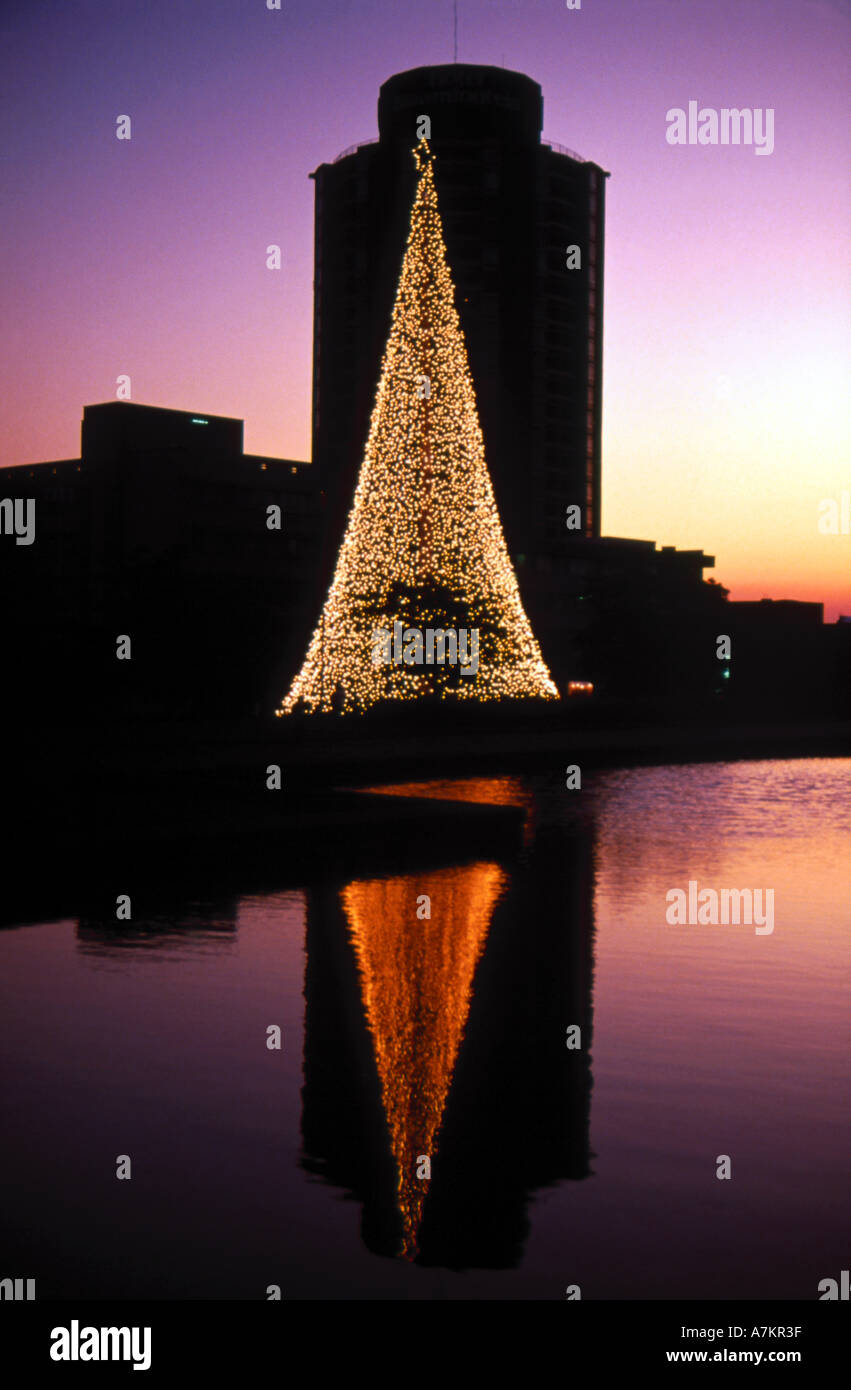 Globe Christmas tree in Johannesburg South Africa Stock Photo Alamy