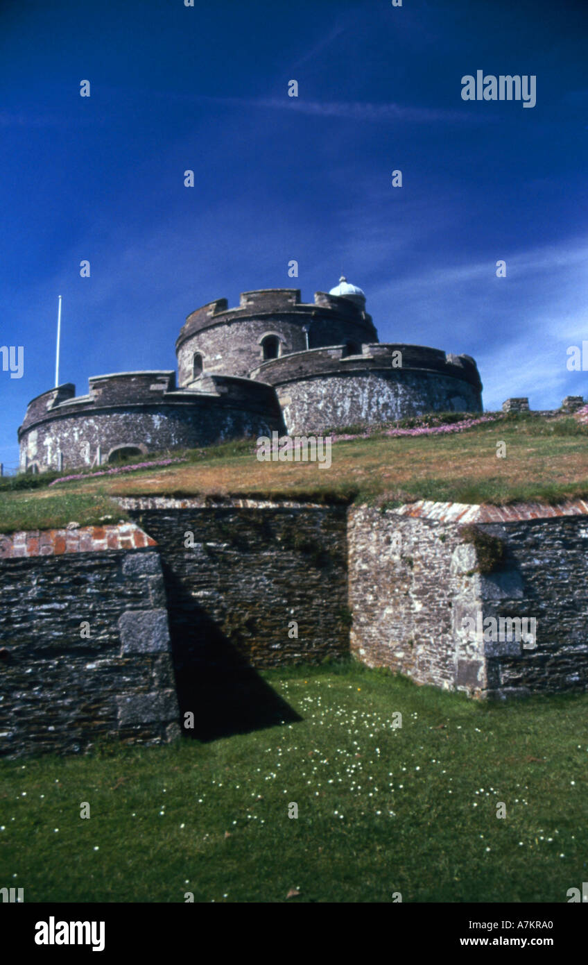 St Mawes Castle Cornwall Stock Photo