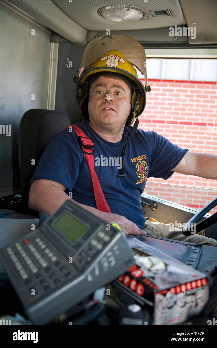 New Orleans Fire Fighter Stock Photo