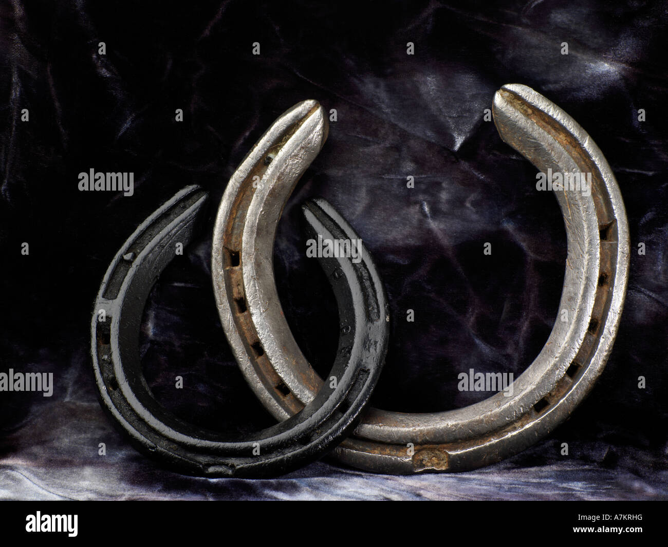 Two Horseshoes Good Luck Stock Photo Alamy