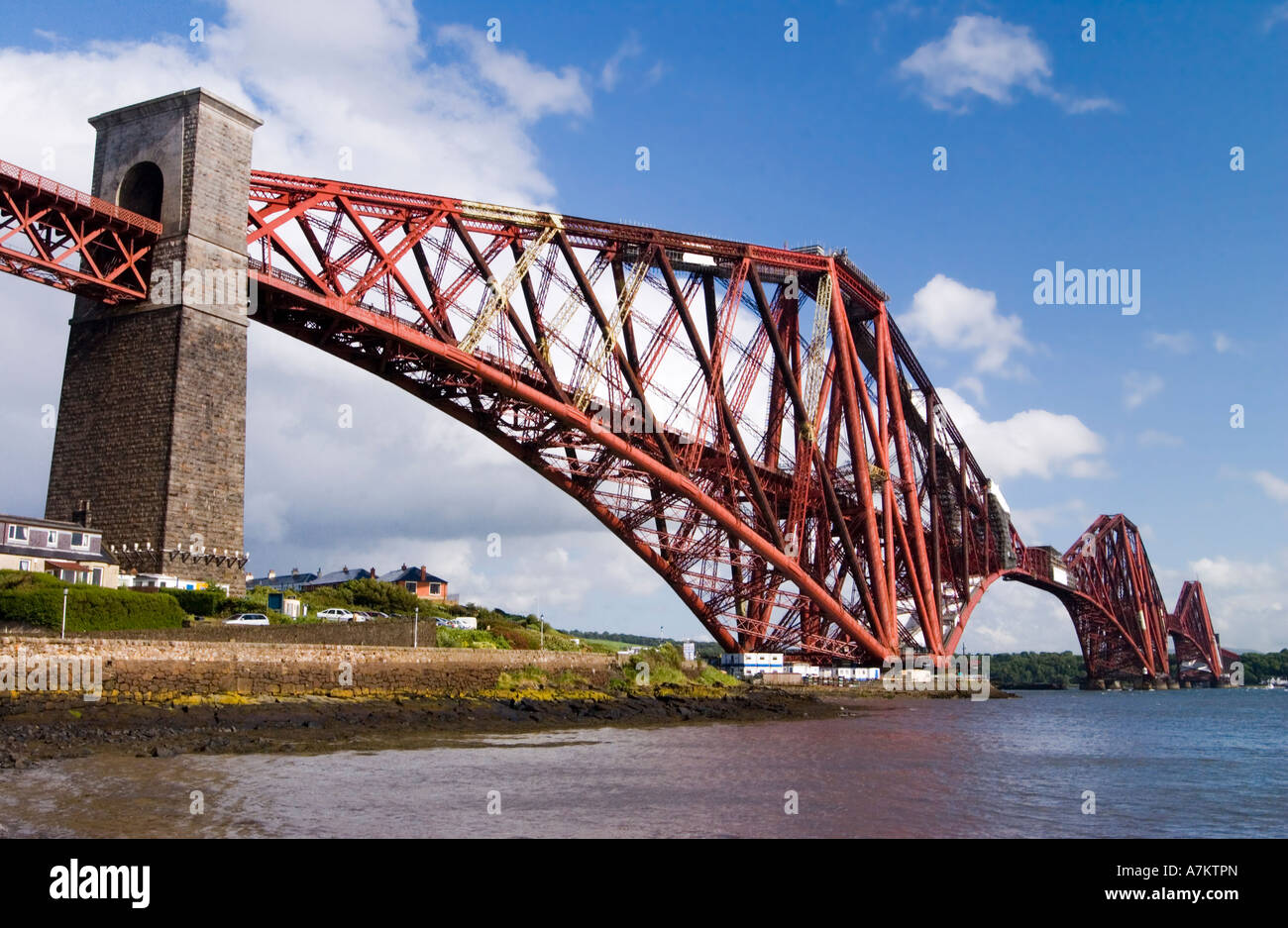 The Forth rail bridge designed  by civil engineers Sir John Fowler and Benjamin Baker. Stock Photo
