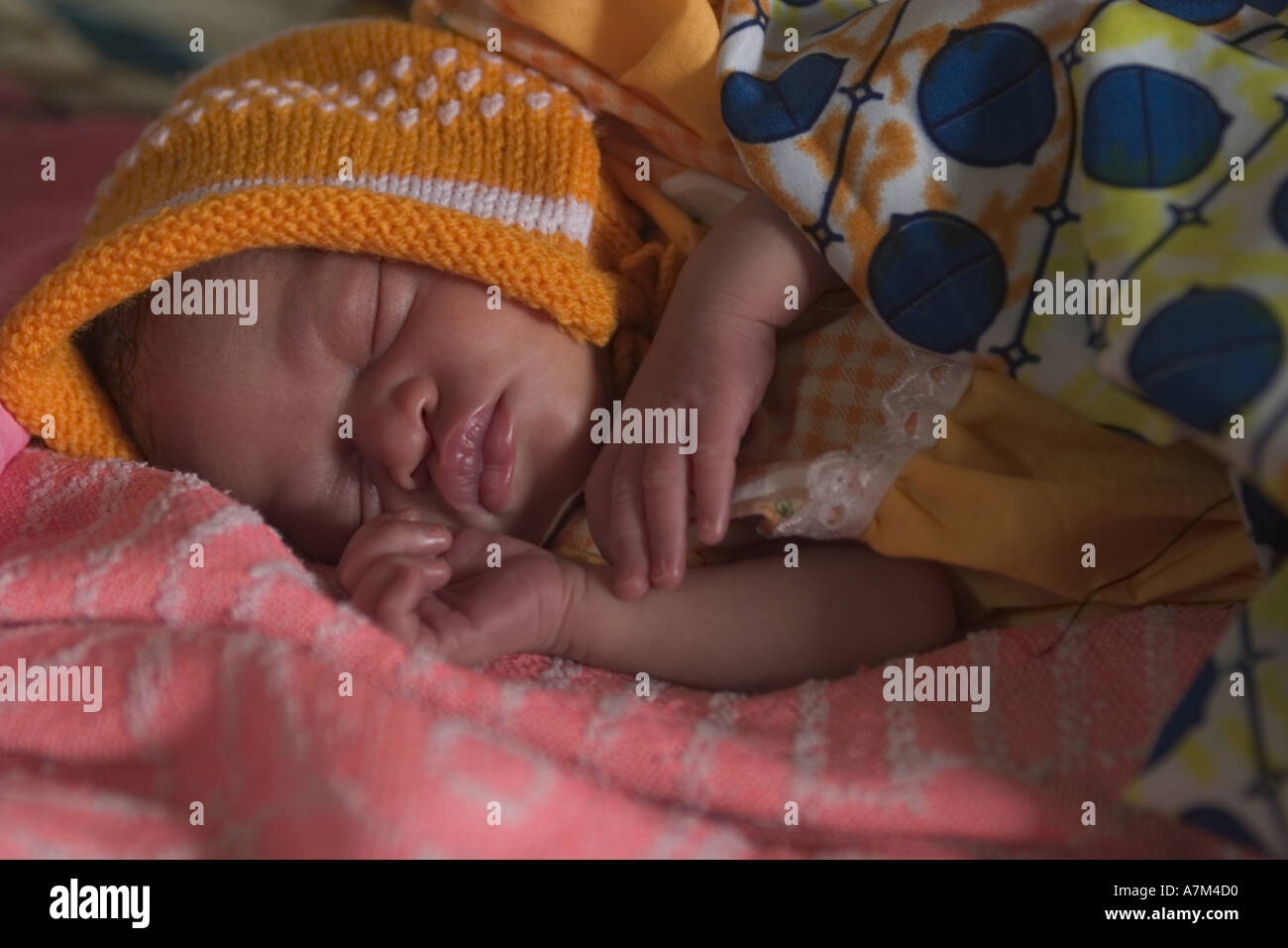 Child asleep in cot bed hi-res stock photography and images - Alamy