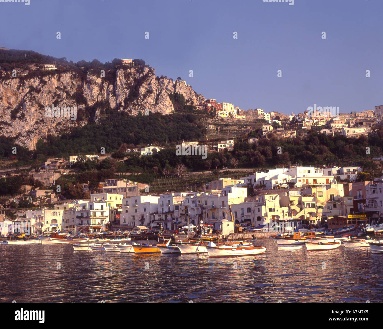 View of marina grande and capri town hi-res stock photography and ...
