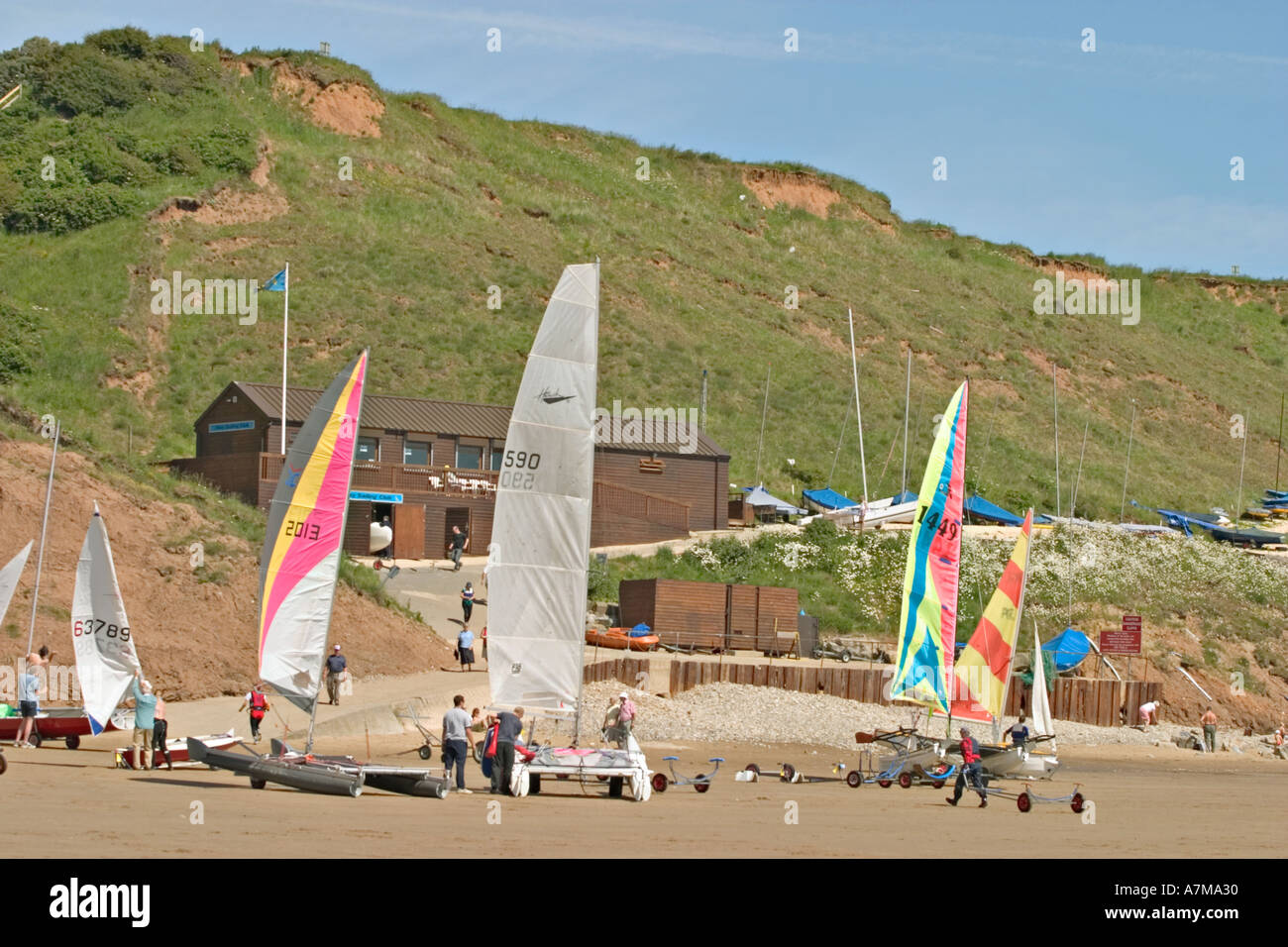 Filey North Yorkshire UK Sailing Club Stock Photo Alamy