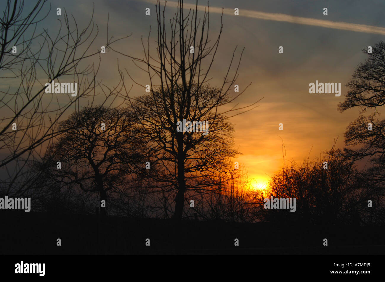 Sunset mild colors hi-res stock photography and images - Alamy