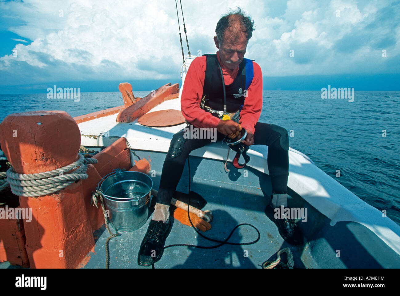 Sponge diver tarpon springs florida hi-res stock photography and images -  Alamy