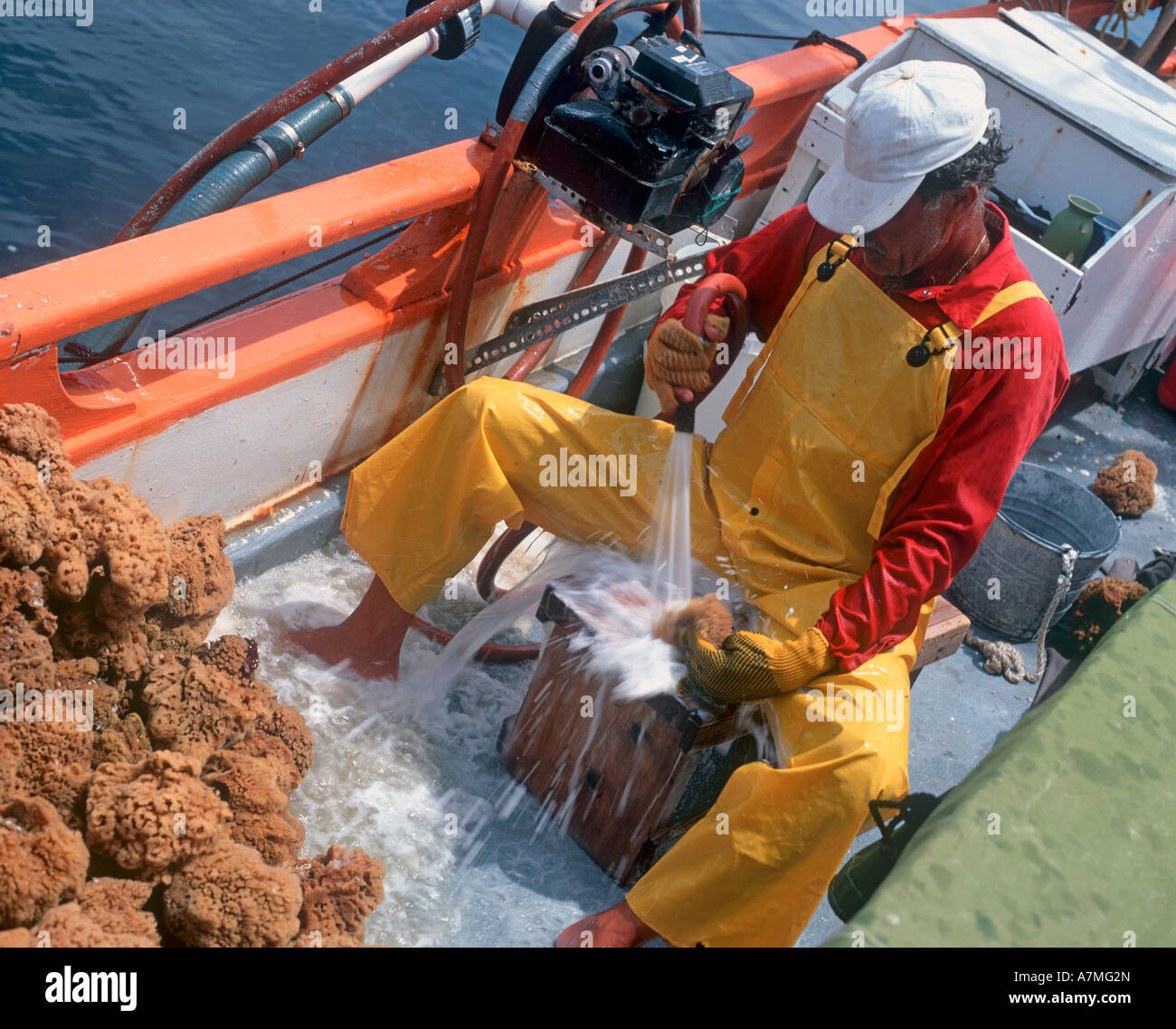Deck hand on fishing boat hi-res stock photography and images - Alamy