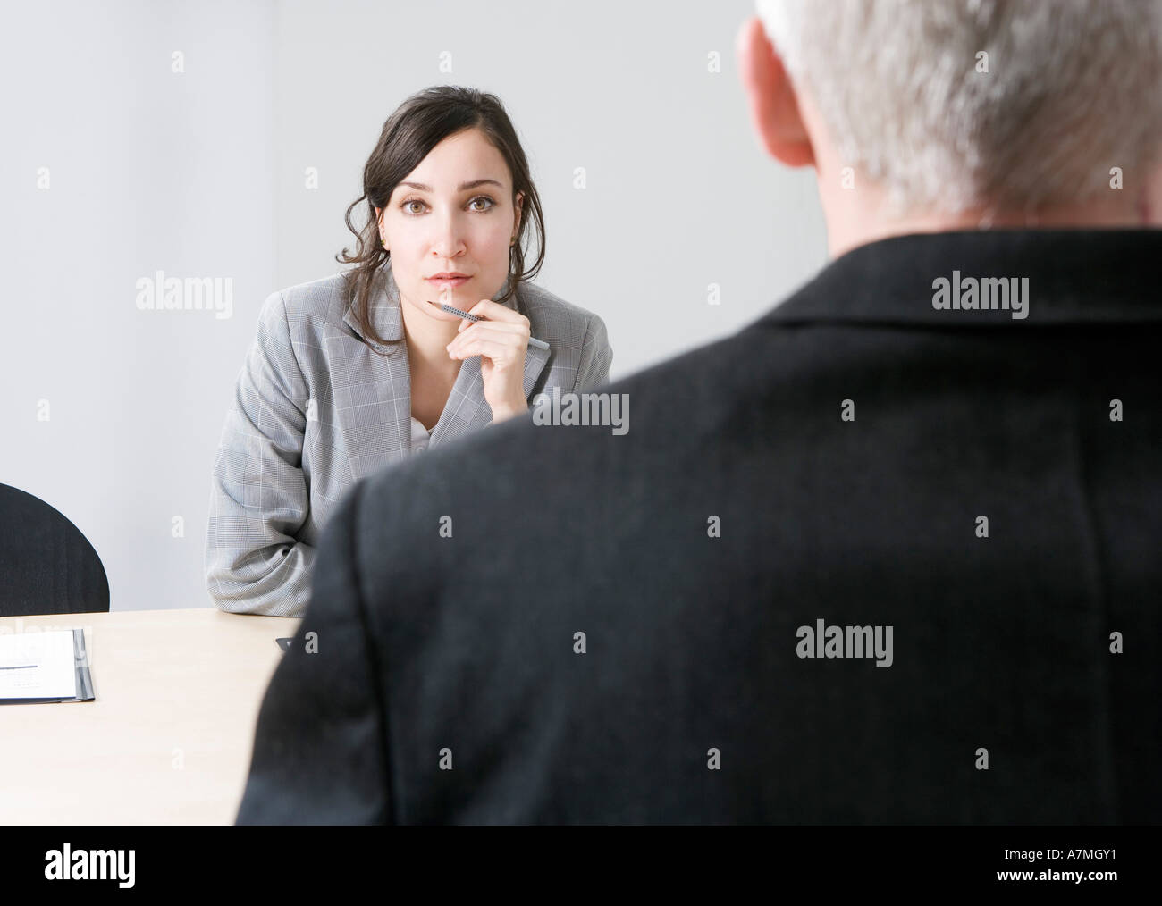 Man woman business meeting hi-res stock photography and images - Alamy