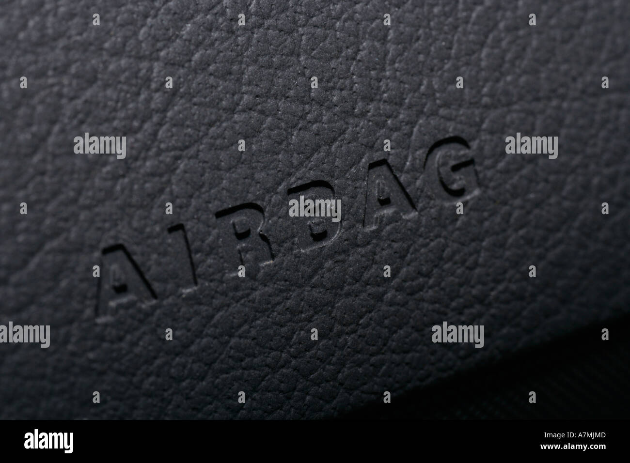 Airbag sign on dashboard of car Stock Photo Alamy