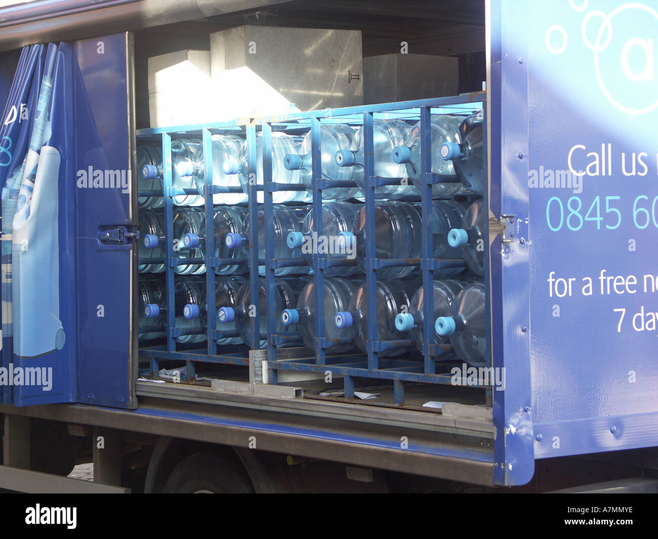 Drinking water delivery truck in hires stock photography and images