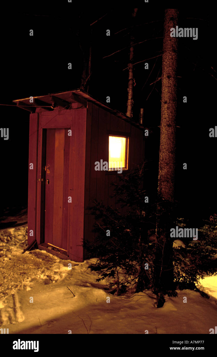North America, US, NH, Hostels. Outhouses. A lighted and heated