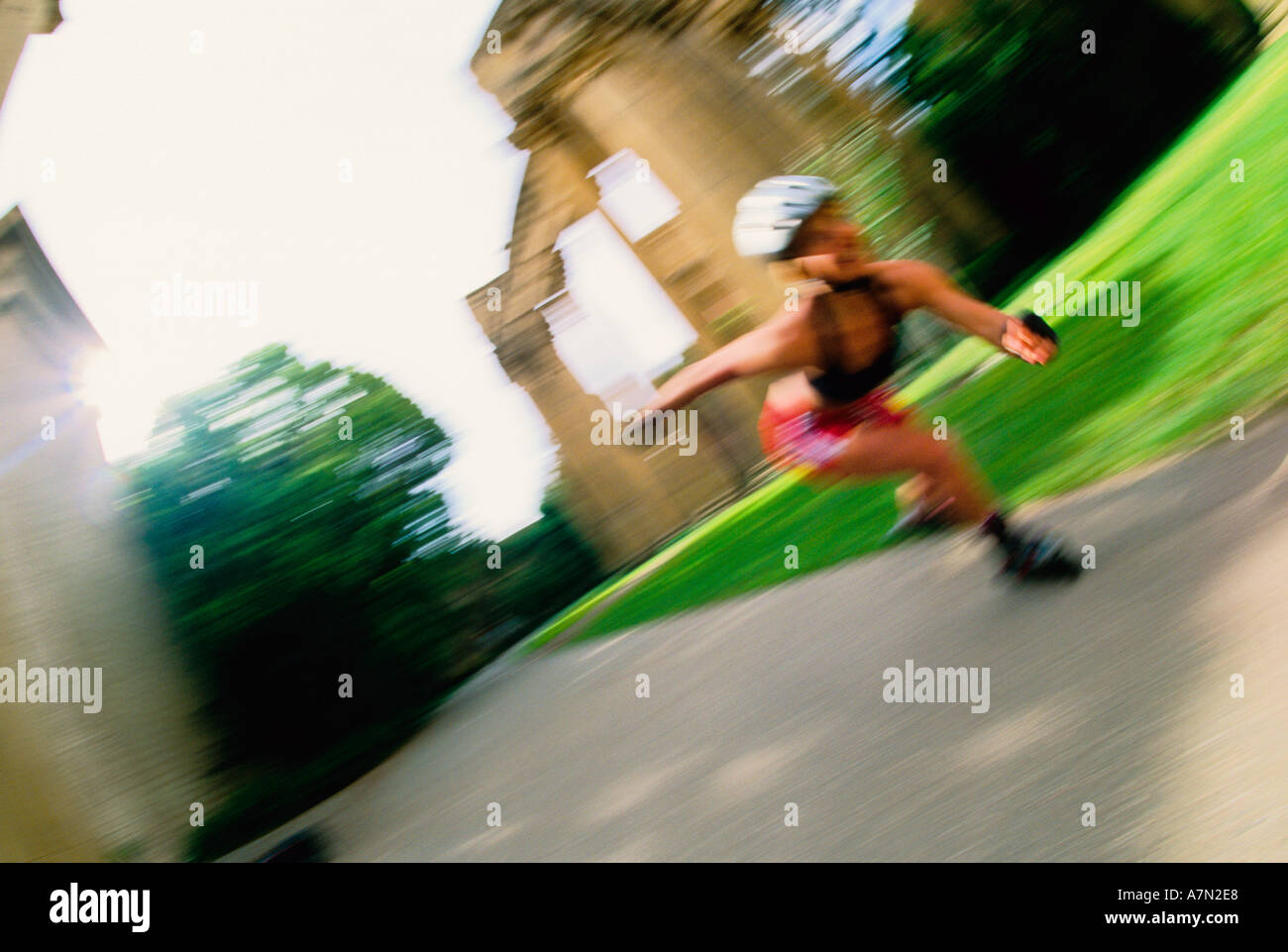 inline skating in San Francisco California USA Stock Photo Alamy