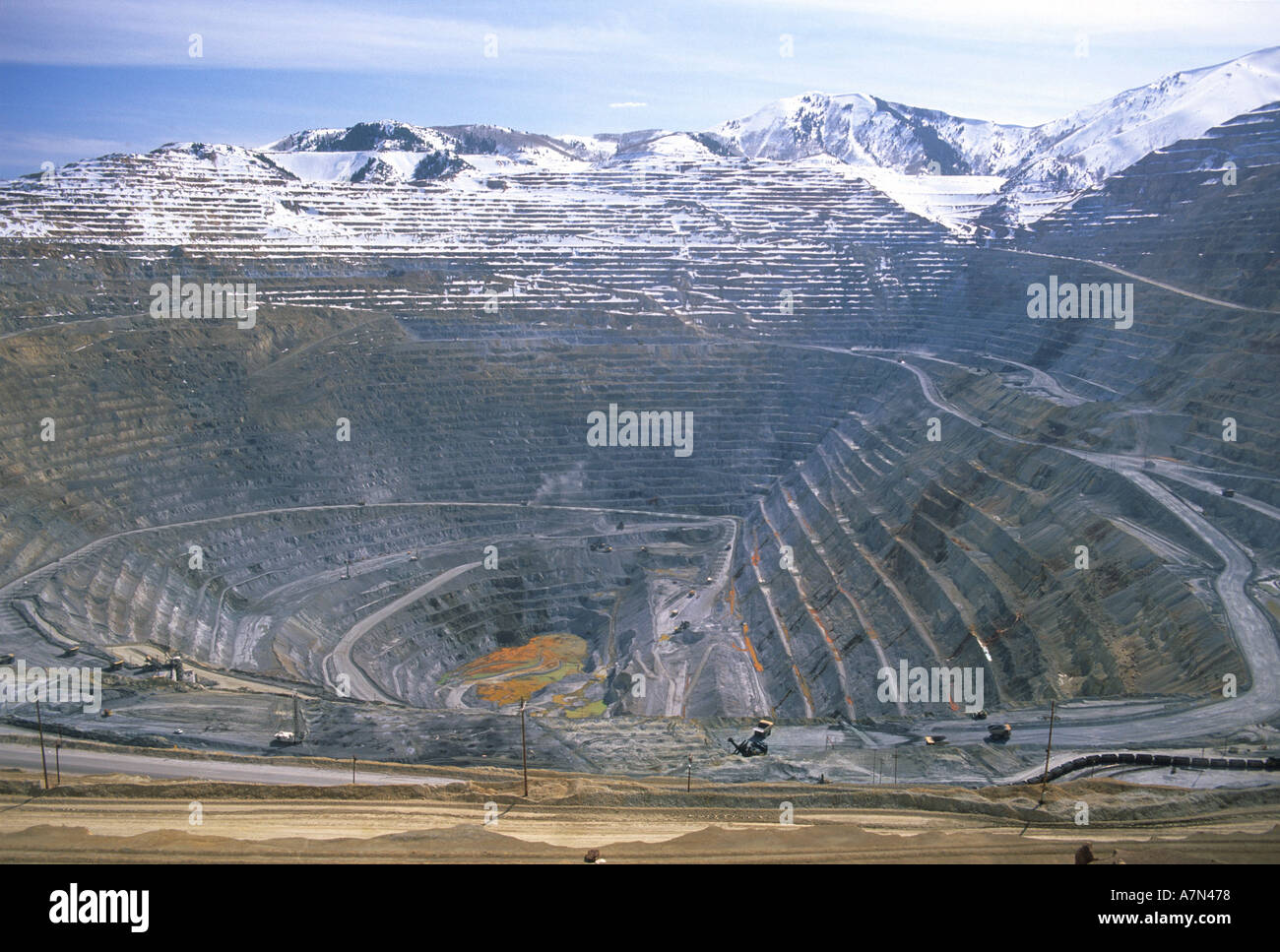 Bingham Canyon copper mine in Utah  Stock Photo