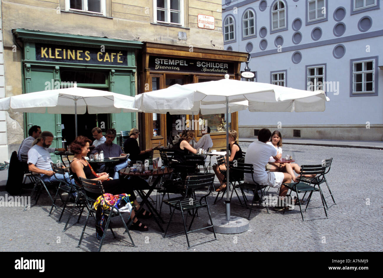 Austria, Vienna, the Kleines Cafe Stock Photo