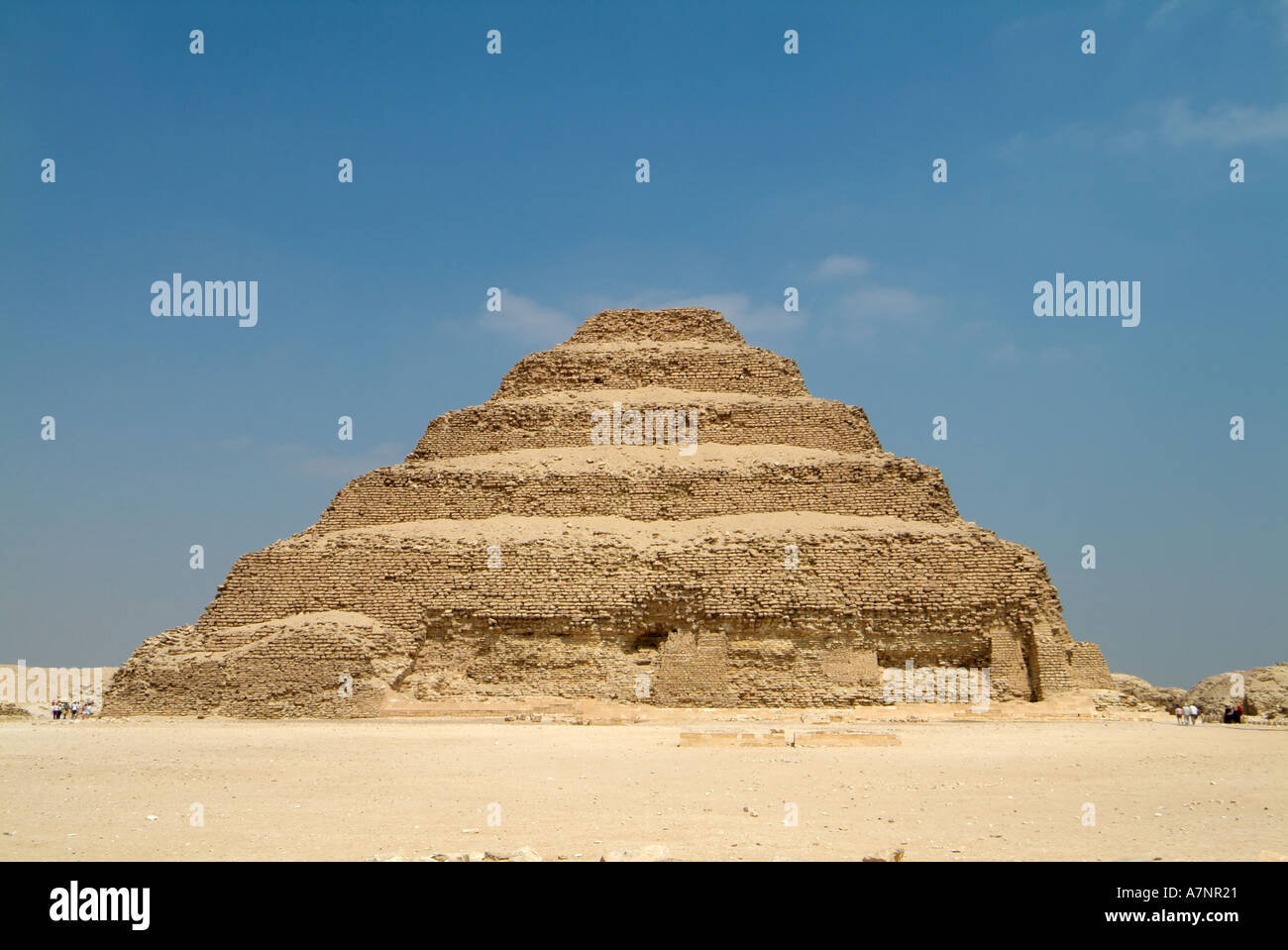 Step Pyramid of Saqqara, Egypt Stock Photo