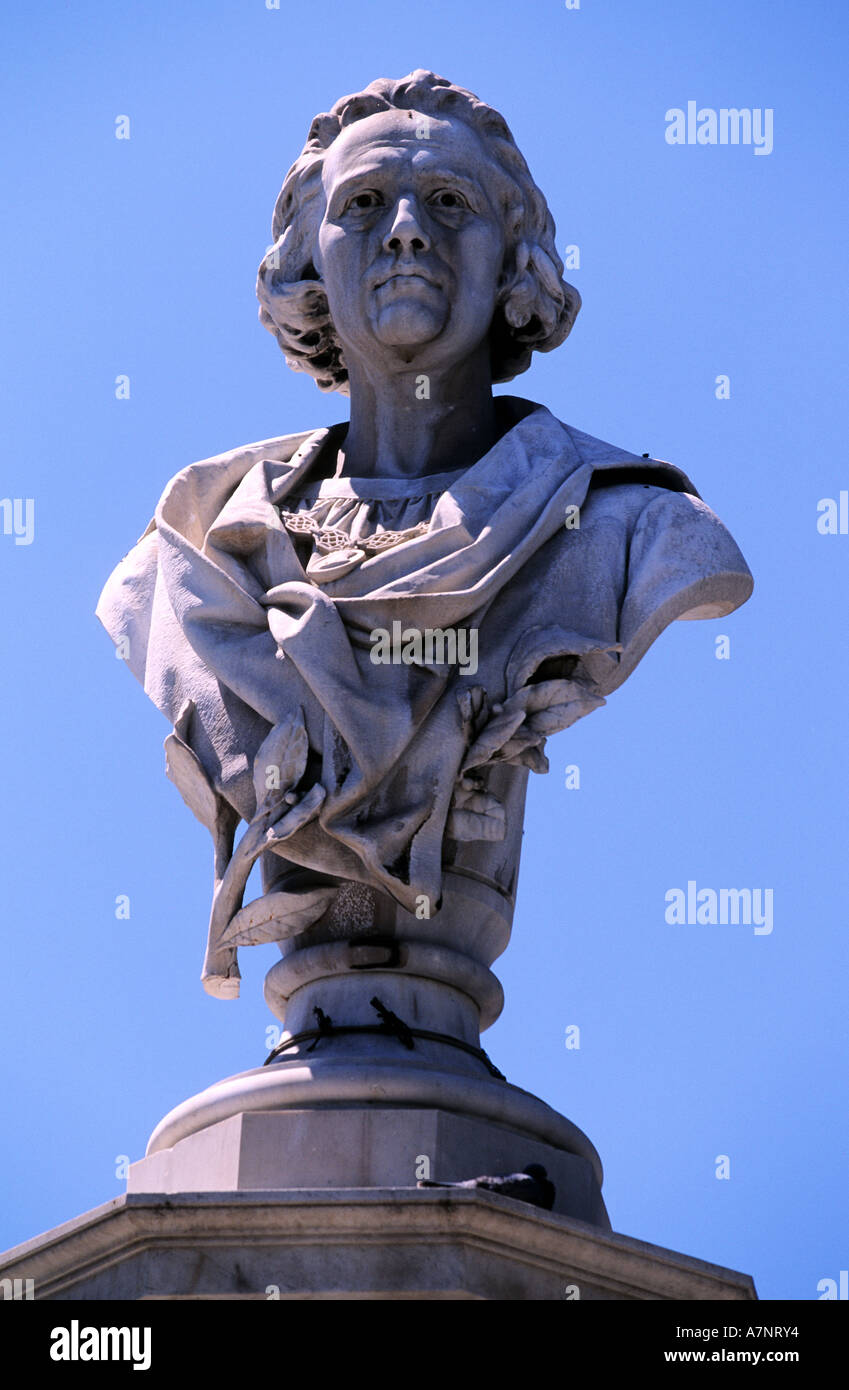 Spain, Canary Islands, Gran Canaria island, Las Palmas, Chistopher Columbus’ statue Stock Photo