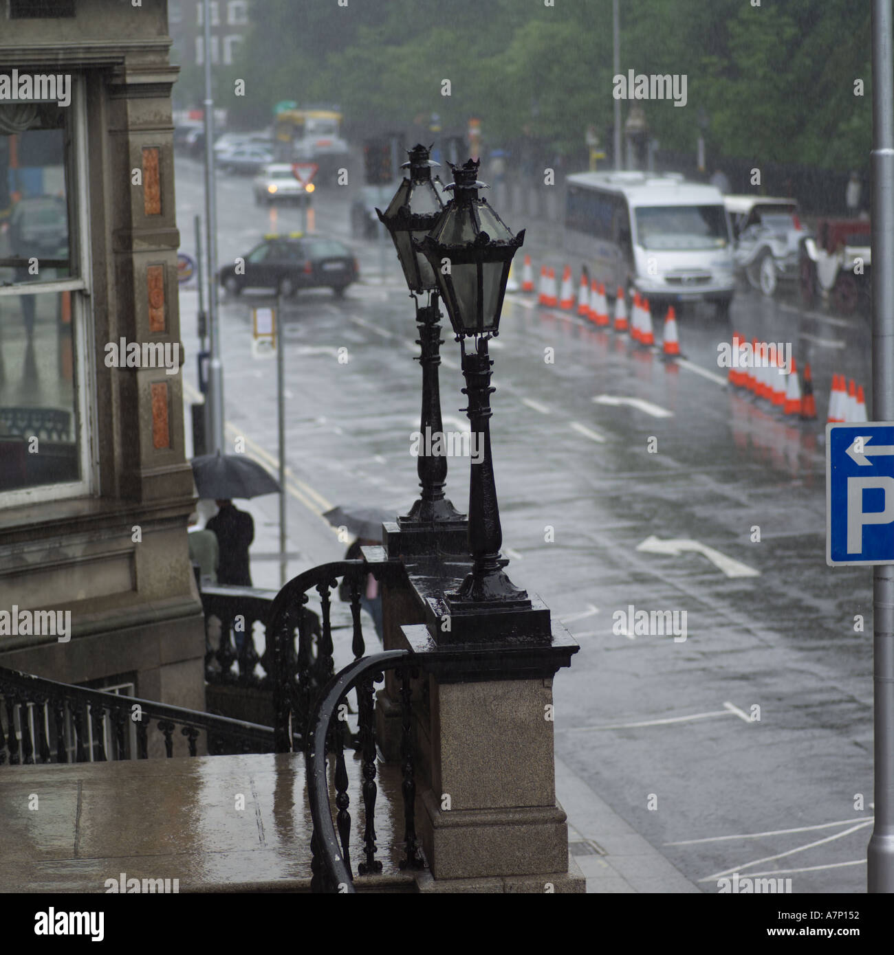 Lanterns Dublin Ireland Stock Photo Alamy
