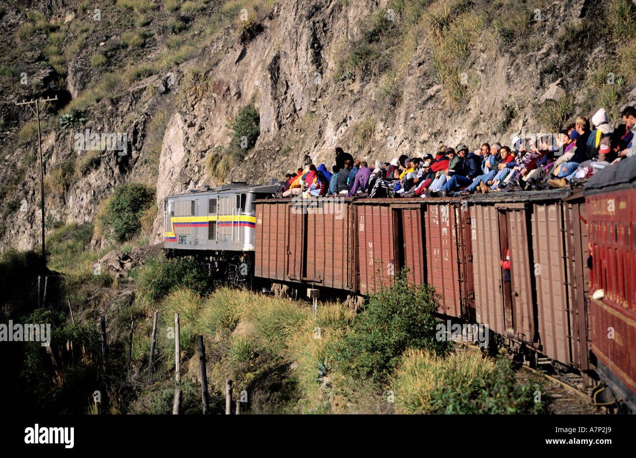 Ecuador, Center of the Cordillera, Volcanos Avenue, the train of the