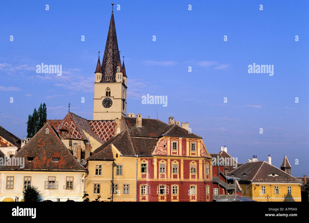 Romania, Transylvania region, Carpathians mountains, Sibiu city Stock Photo
