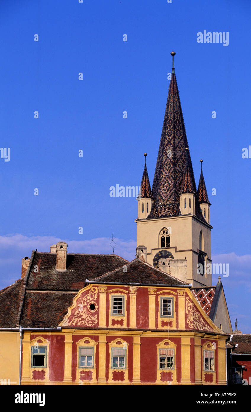 Romania, Transylvania region, Carpathians mountains, Sibiu city Stock Photo