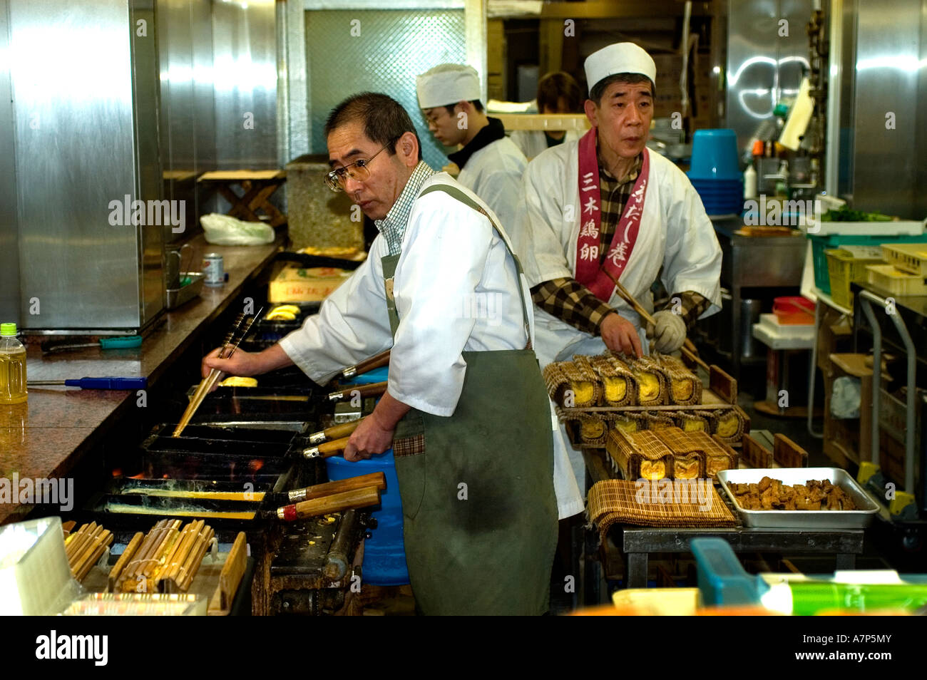 Restaurant Nishiki Market sushi fish Japan Kyoto Stock Photo Alamy