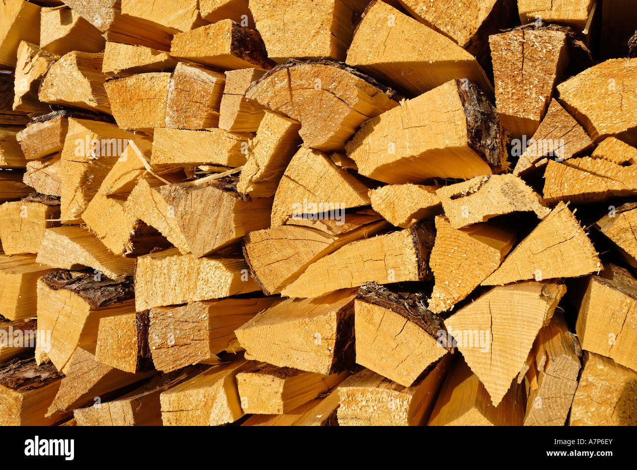 Nachwachsender Rohstoff Holz renewable resource wood Stock Photo