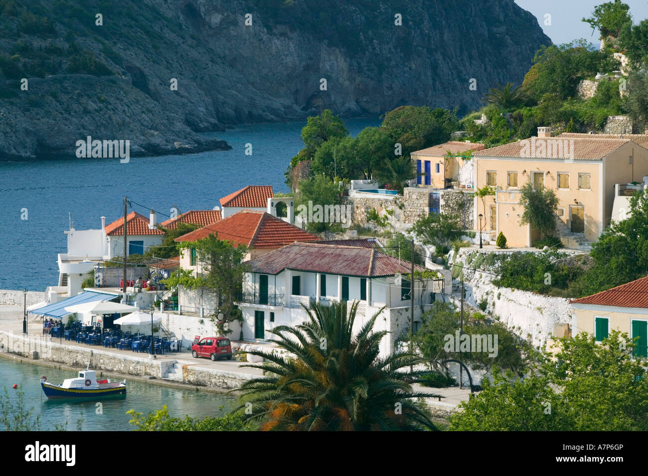 Assos, Kefalonia, Ionian Islands, Greece Stock Photo