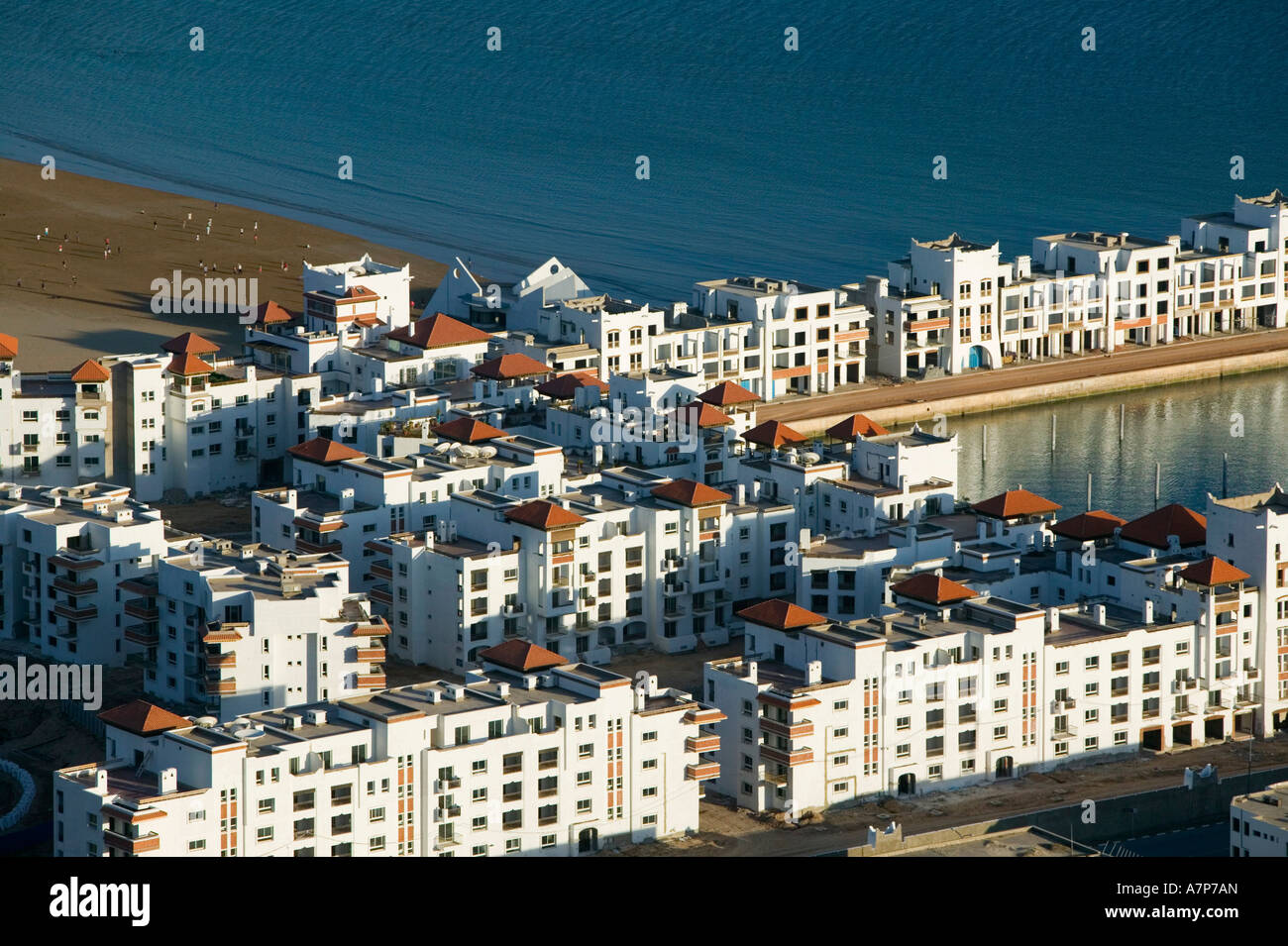 Apartments & Beachfront, Agadir, Atlantic Coast, Morocco Stock Photo