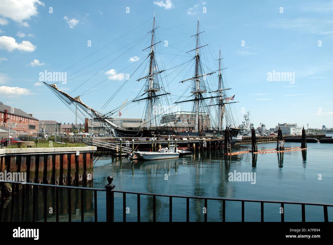 USS Constitution Old Ironsides at dock in Charlestown Massachusetts Stock Photo Alamy