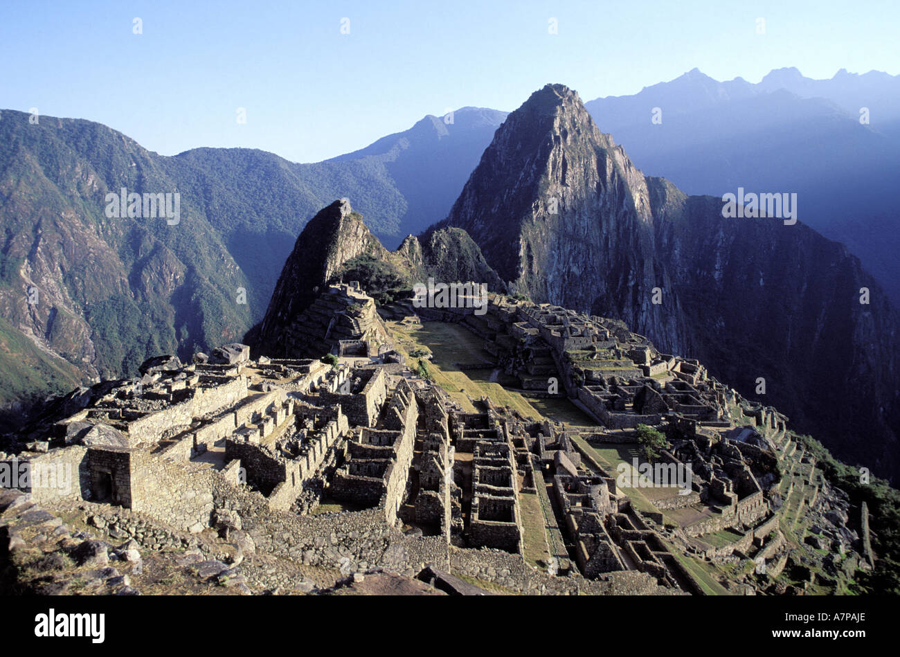 Peru, Cuzco Department, Cuzco and the Sacred Valley, Machu Picchu, the Incas' sacred city Stock Photo