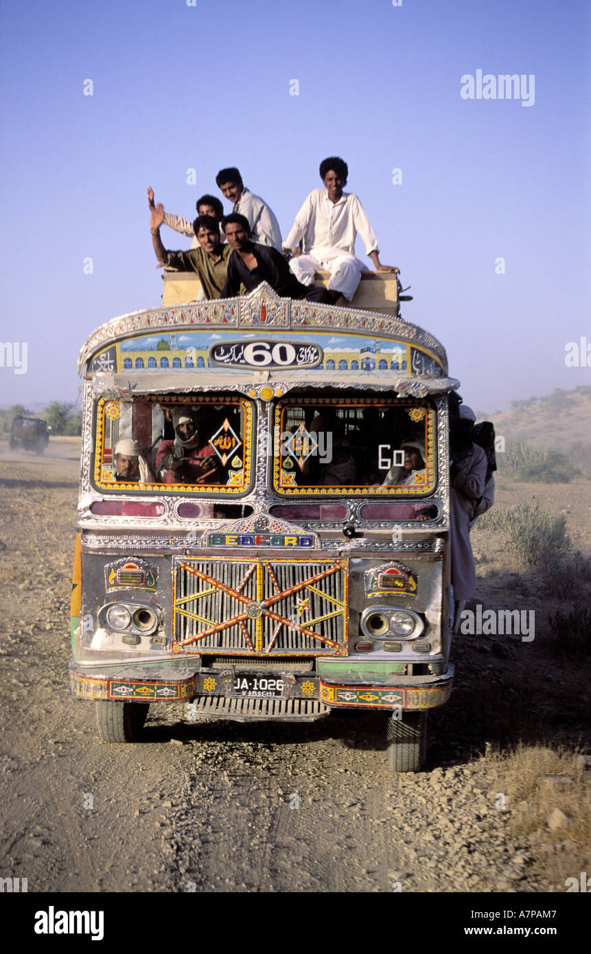 Pakistan, Balochistan Province, public transportation Stock Photo