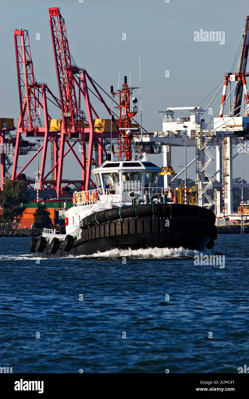 Shipping Industry / A Port of Melbourne Tugboat.Port of Melbourne