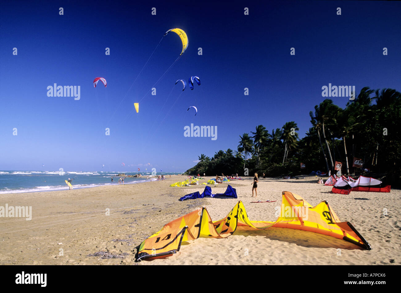 Dominican Republic, Puerto Plata province, Cabarete village considered ...