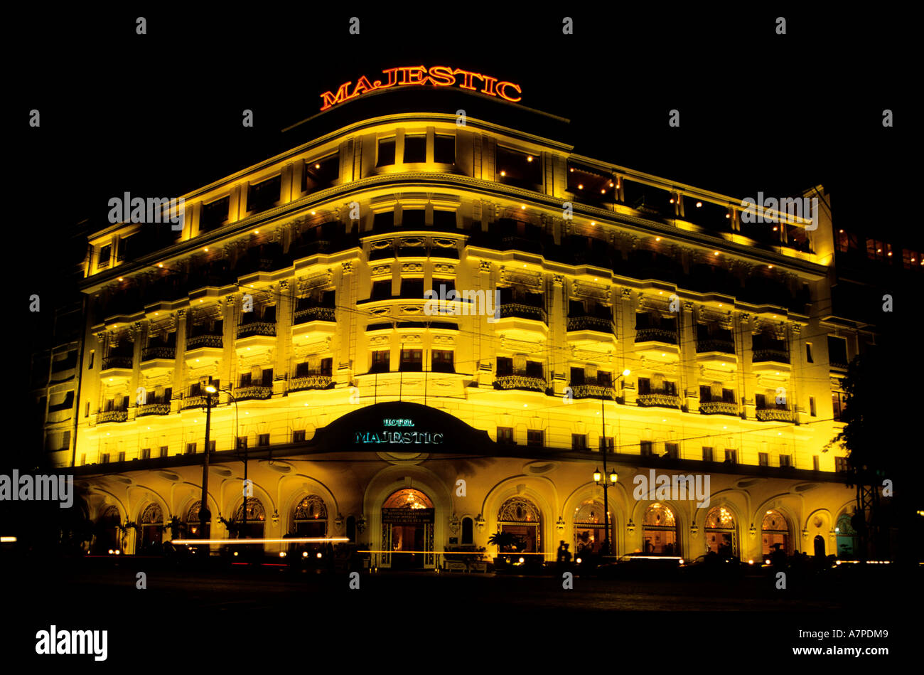 Vietnam, Saigon (Ho Chi Minh City) the Majestic Hotel Stock Photo - Alamy