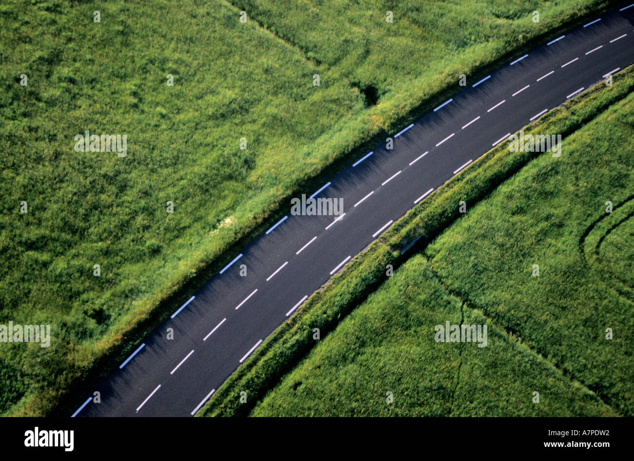 Aerial country road hi-res stock photography and images - Alamy