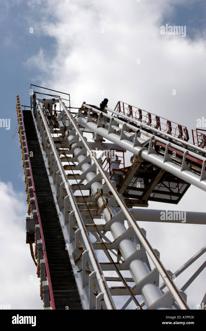 Roller Coaster tracks Stock Photo Alamy