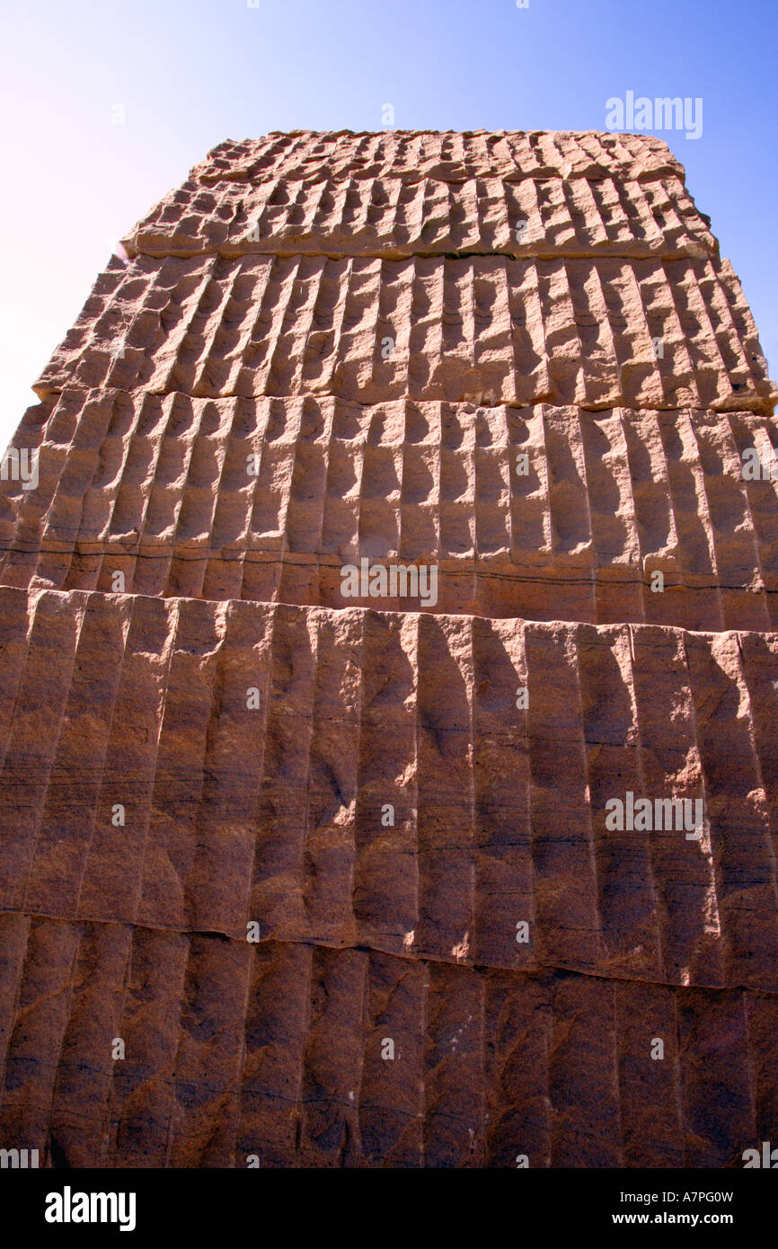 Andy Goldsworthy sculpture in Close up Stock Photo