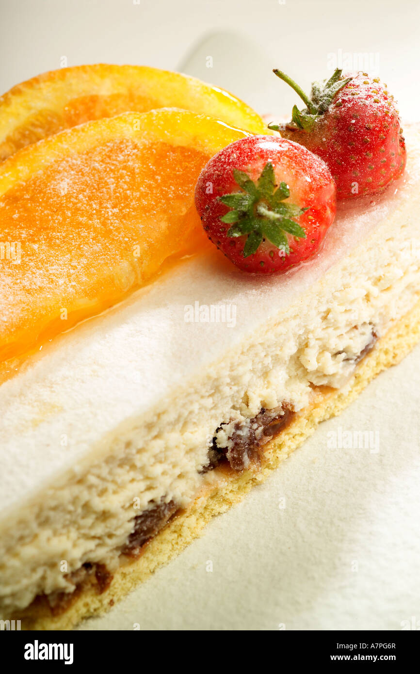 Torta Ricotta, a Florentine pastry base covered in rum liqueur soaked