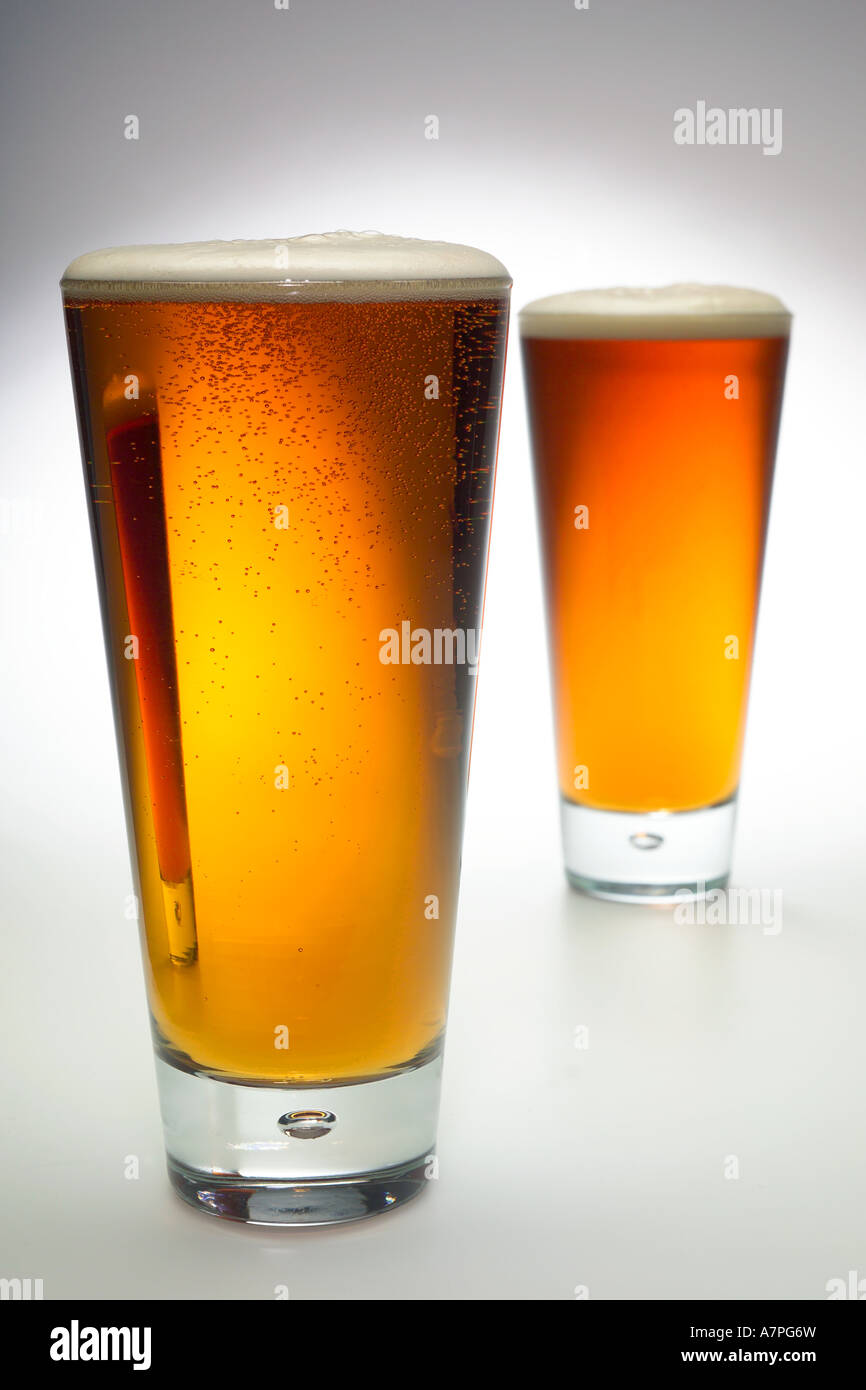 Traditional light Pale Ale in studio Stock Photo Alamy
